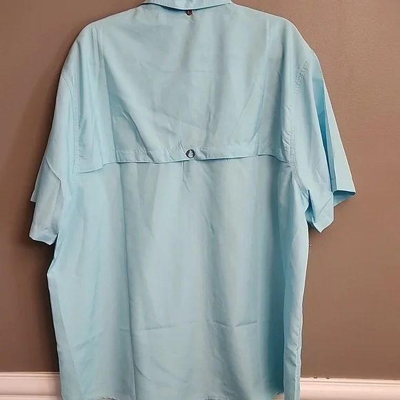 NWT American Outdoorsman Blue Short Sleeve Men's Shirt - Picture 5 of 14